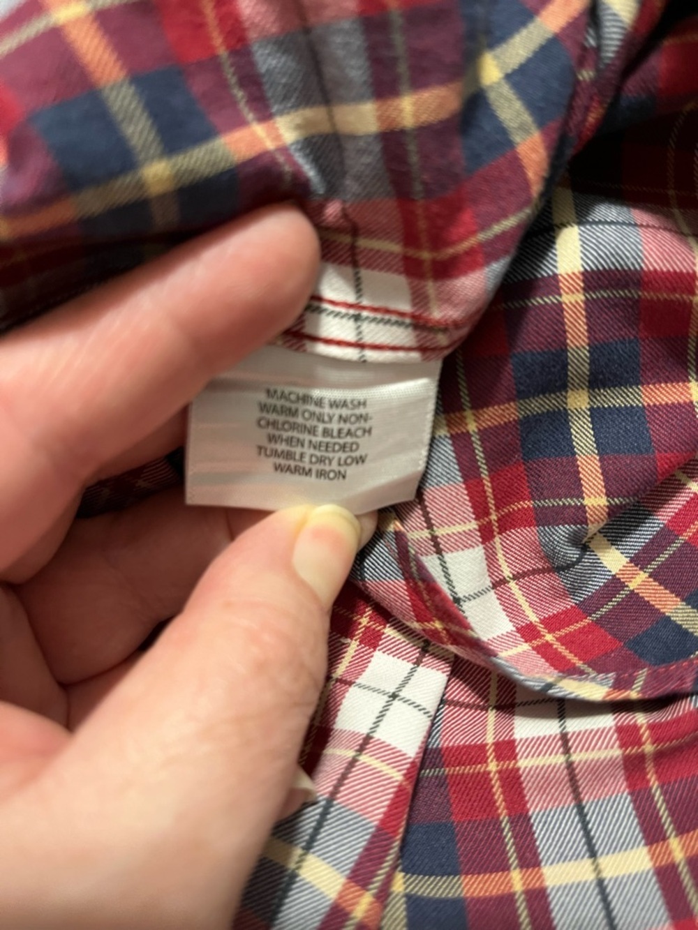 Vineyard Vines Red and Blue Plaid Button Down Shirt - Picture 4 of 6